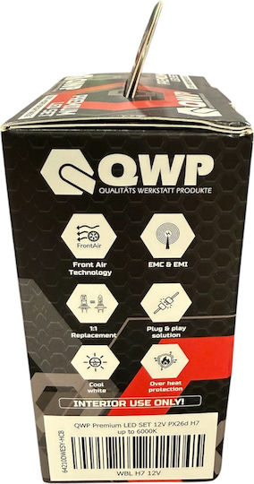 QWP QWP Autolampen H7 Canbus LED 6000K Kaltes Weiß 12V 32W 2 Stück