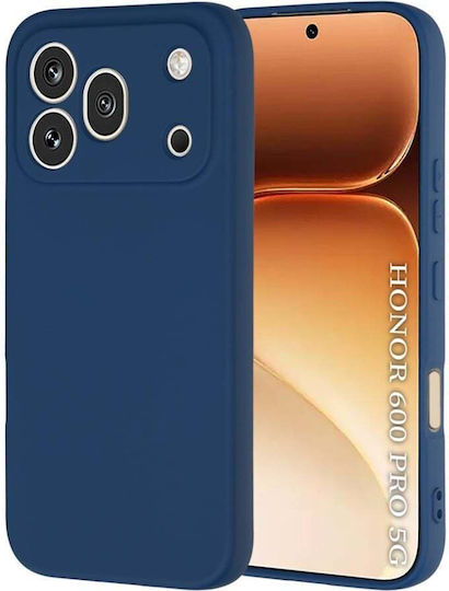 Velvet Silicone Case Honor 600 Pro Shockproof Sticker Set Softelegance Navy Blue
