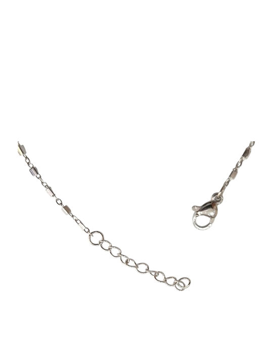 Kalliopi Silver Αλυσίδα Ποδιού από Ατσάλι 20cm