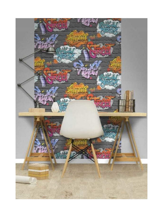 Graffiti Детски Тапет Хартия Дължина 53xВисочина 1000см