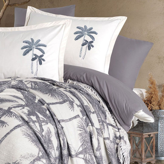 Clasy Home Σετ Διπλή 200x220cm Gray