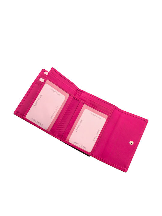Large Leather Women's Wallet with RFID Fuchsia
