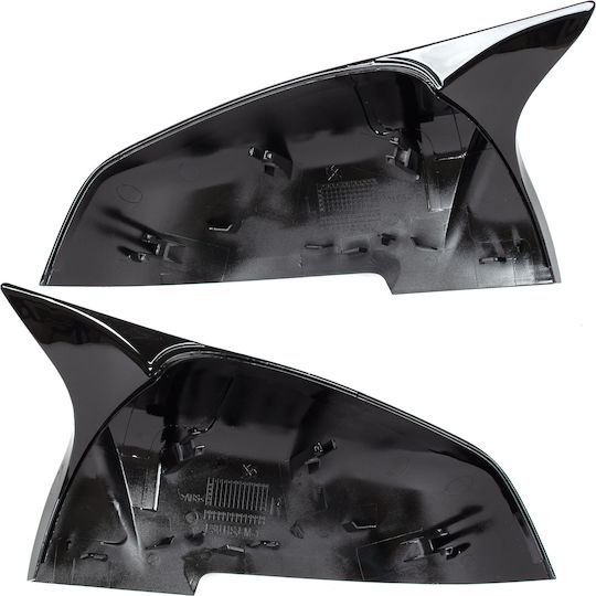 Bmw 3 F30 F31 2012 Mirror Cover Black Glossy Left + Right 2 Pcs Set