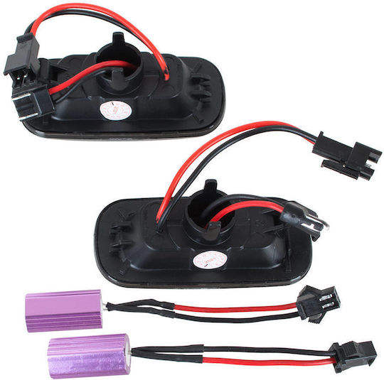 Audi A4 B7 04-08 LED Страничен Поворотен Светлина Тъмни Динамични 2 Бройки Комплект
