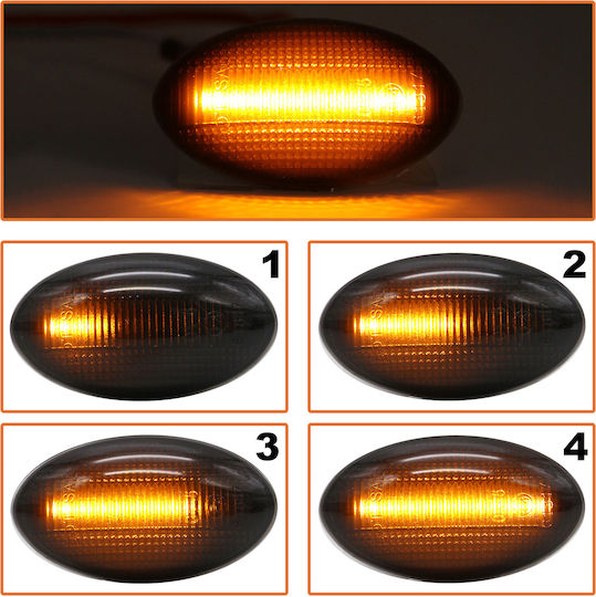 Мини R50 01-07 LED Страничен Поворотен Светлинен Дим 2 Бройки Комплект