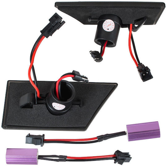 Opel Vectra C 02-09 Led Side Indicator Smoked Dynamic 2 Pcs Set