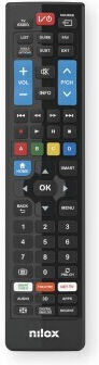 Nilox Universal Remote Control NXXZUNISMA01 for LG Samsung Sony Panasonic and Philips TVs