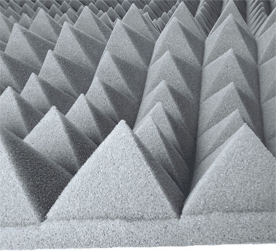 DNA Ion 20 AMR1 Audio Treatment Material 1 Piece in Pyramid Design 200cm x 100cm x 50mm in Gray Colour