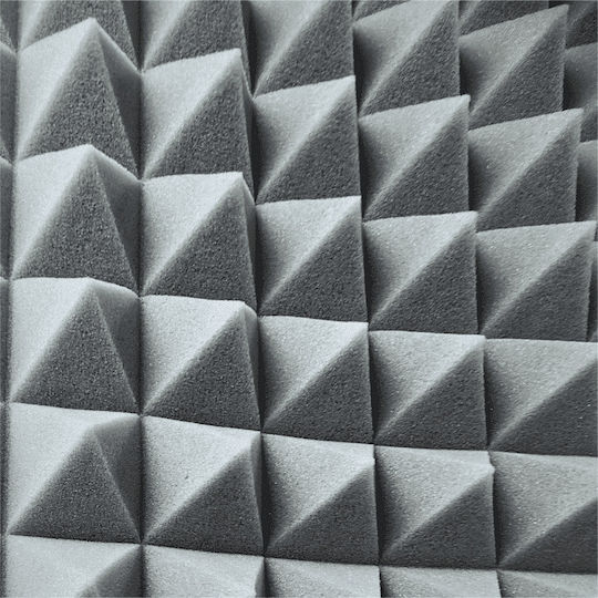 DNA Ion 20 AMR1 Audio Treatment Material 1 Piece in Pyramid Design 200cm x 100cm x 50mm in Gray Colour