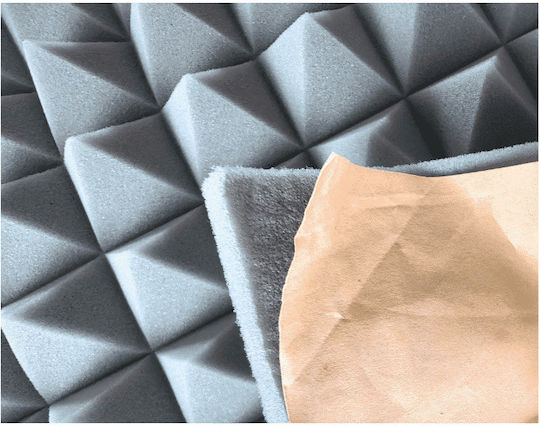 DNA Ion 20 AMR1 Audio Treatment Material 1 Piece in Pyramid Design 200cm x 100cm x 50mm in Gray Colour
