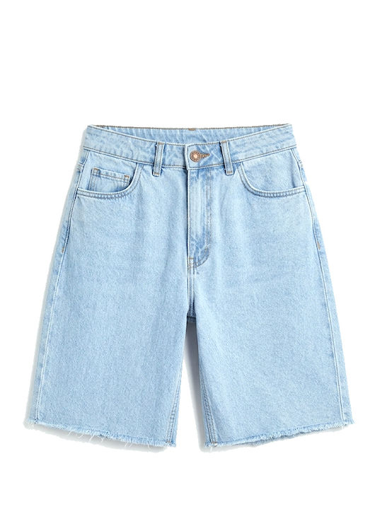Damen Bermudas Jean Hellblau