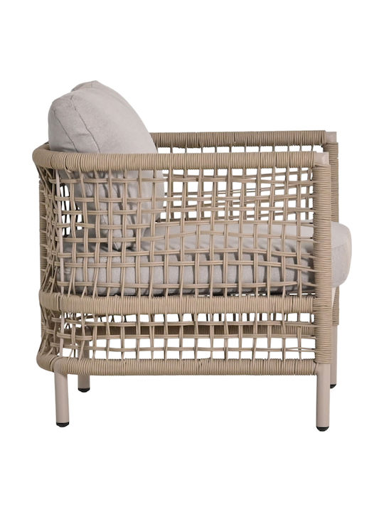 Garten- und Outdoor-Möbelsets Sondra 4 Stück Braune mit Kissen