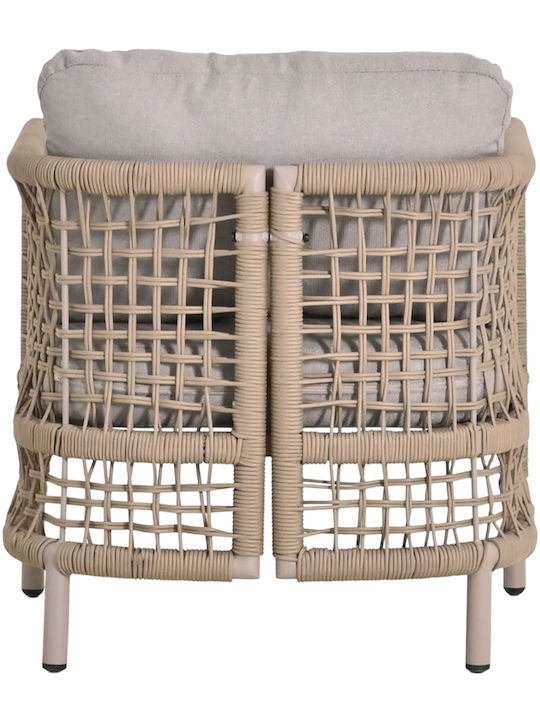 Garten- und Outdoor-Möbelsets Sondra 4 Stück Braune mit Kissen