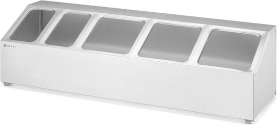 Steel Display Stand Gastronorm Containers 3x Gn 1/6 2x Gn 1/9