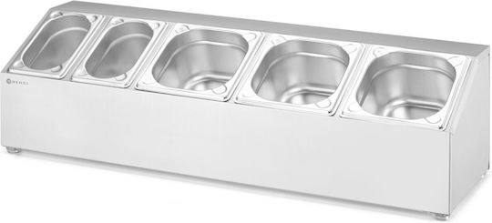 Steel Display Stand Gastronorm Containers 3x Gn 1/6 2x Gn 1/9