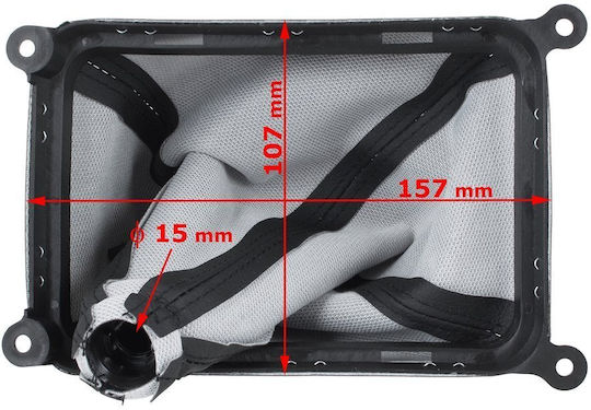 Hyundai Getz 02-07 Schicht-Stiefel Schwarz + Rahmen