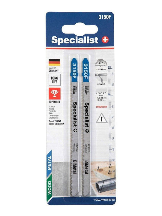 Jigsaw Blades 3150f T345xf Metal Wood 2pcs