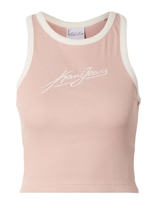 Γυναικείο Crop Top Αμάνικο Ροζ