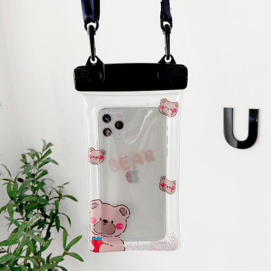Fruity Wasserdichtes Flippy Unterwasser Gehäuse Schneefeste Universelle Wasserdichte Lanyard Handy Dokumente Beere Bär Schwarz