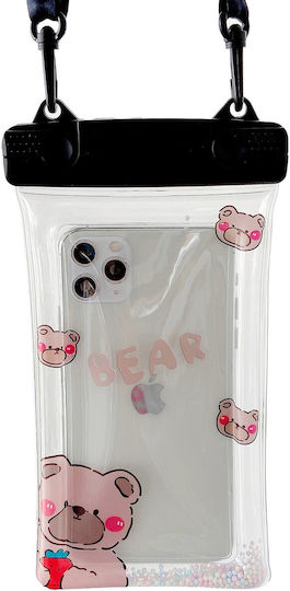 Fruity Wasserdichtes Flippy Unterwasser Gehäuse Schneefeste Universelle Wasserdichte Lanyard Handy Dokumente Beere Bär Schwarz