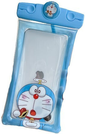Mascot Wasserdichtes Flippy Unterwasser Gehäuse Schneefeste Universelle Kabel Handy Dokumente Katze Blau