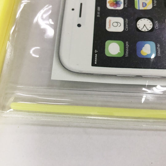 Zip Waterproof Flippy Underwater Case Snowproof Universal Waterproof Lanyard Phone Documents Yellow