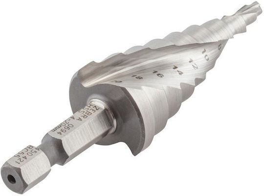 Wurth Burghiu In Trepte HSS Smart Step 1/4" Ø4,0-20mm Zebra 0694450421