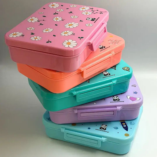 Pandaboo Plastic Kids' Food Container Unicorns 0.85 Litre