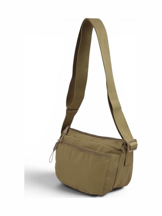 Fabric Women's Crossbody Bag Brown
