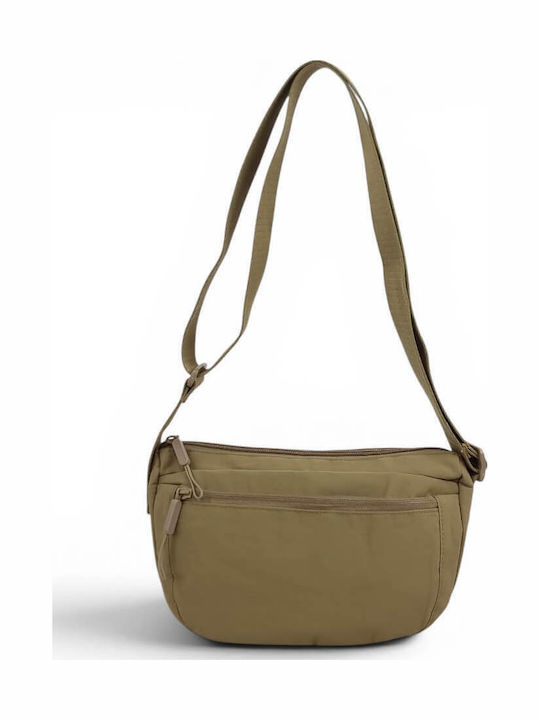 Fabric Women's Crossbody Bag Brown