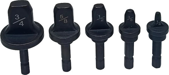 Εκχειλωτικά Σετ 5 Τεμαχίων 1/4'' 3/8'' 1/2'' 5/8'' & 3/4'' Εξάγωνο Στέλεχος Sks Tools 40000877 Βτ