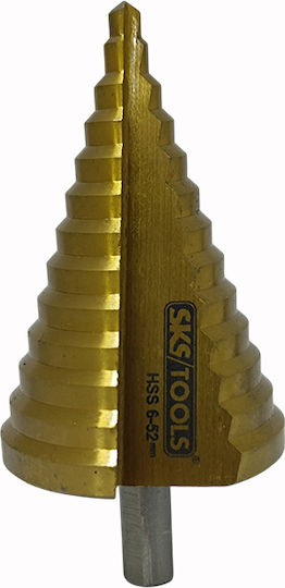 Τρυπάνι Κωνικό 6 52 Mm Επικάλυψη Τιτανίου Sks Tools 40020043