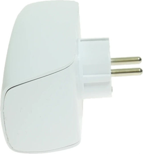 Adaptor Triplu Priză Schuko Cu Împământare R-370/s Alb W-32002