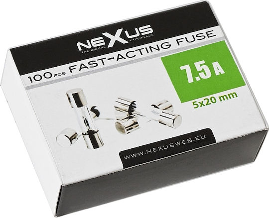 Set 10 Quick Fuses 7.5a 5×20 Mm Glass Electronic Auto Equipment