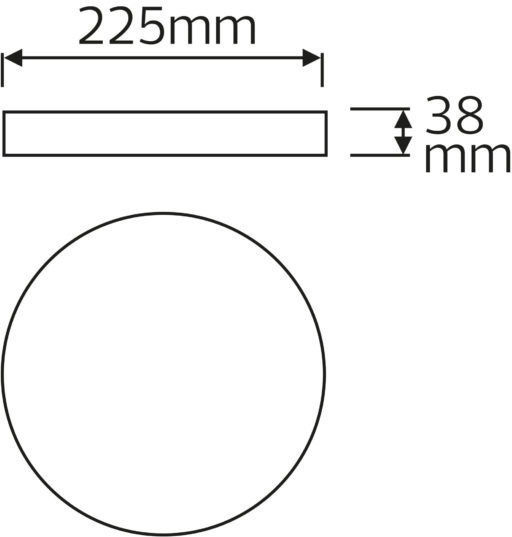 Фотистико LED SMD 36W 6400K 3240LM Кръгло Студено Бяло София Бяло 016-064-0036-W