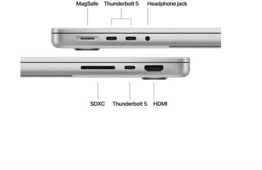 Apple MacBook Pro 14.2" IPS Retina Display 120Hz (M5 Max-18-Core/64GB/2TB SSD/40-Core GPU) Silver (UK Keyboard)