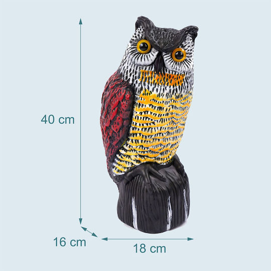 Relaxdays Sperietoare Pasăre Bufniță 40cm