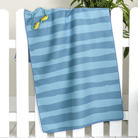 Kinder-Strandtuch Ahoy Microfaser Doppelseitig 70x140cm Nima