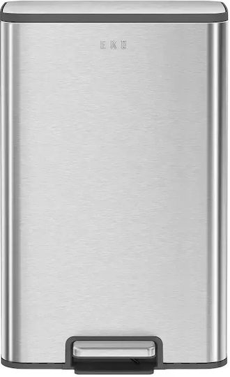 Eko Waste Bin Made of Stainless Steel with Pedal Gray 50lt