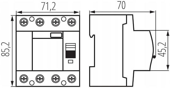 Residual Current Circuit Breaker 4p 63a 0.03a Type B Krd10-4 63 30-b Vde 38541