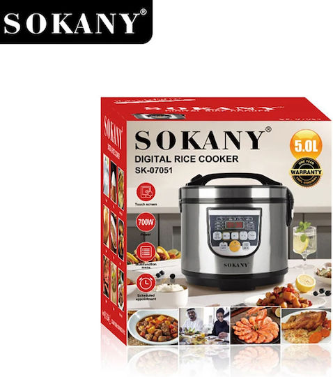 Sokany Rice Cooker 700W με Χωρητικότητα 5lt