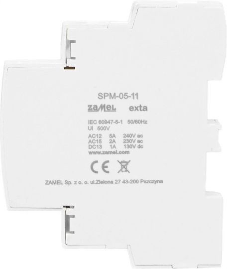 Auxiliary Contact Zamel Exta Stm Series Contactors 5a 1no+1nc Spm-05-11 Ext10000312