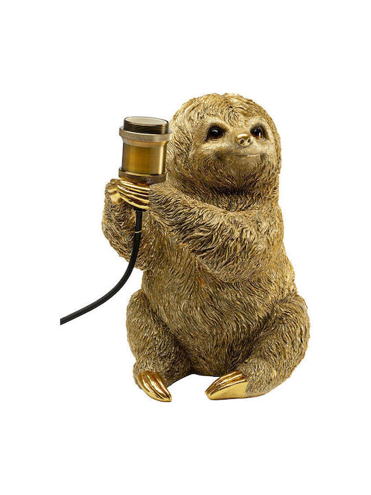 Φωτιστικό Επιτραπέζιο Animal Sloth Χρυσό 20x25x30 Εκ