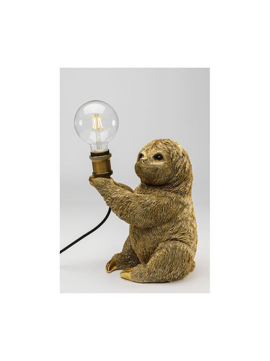 Φωτιστικό Επιτραπέζιο Animal Sloth Χρυσό 20x25x30 Εκ