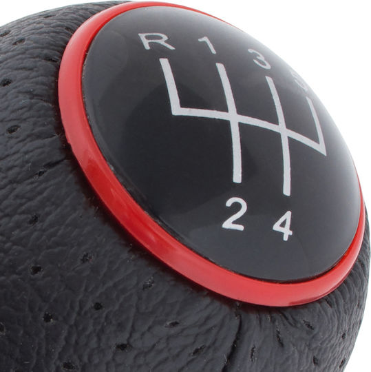 Audi A4 B6 00-04 5-speed Black + Red Ring Gear Shift Knob