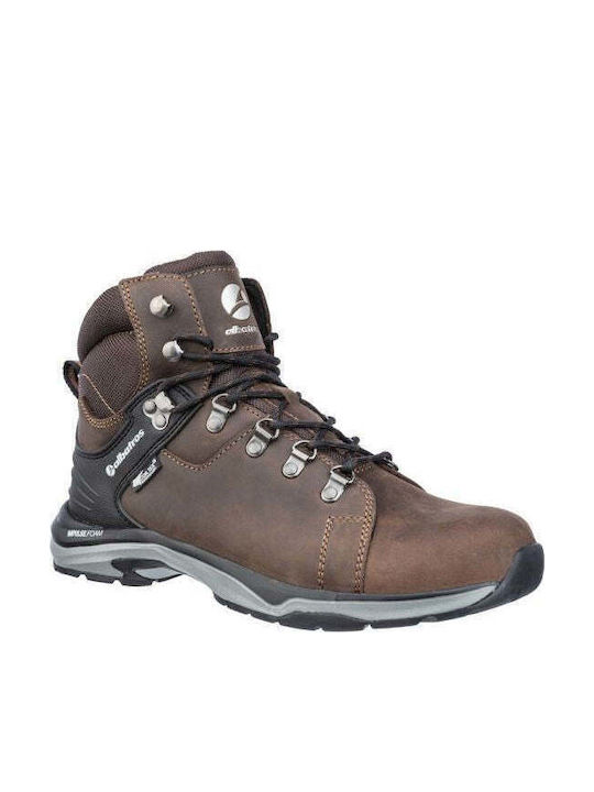 Albatros Ctx Mid Pantof de Lucru Impermeabil Maro O2 cu Certificare A FO HRO SRC WR