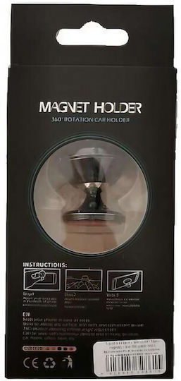 Alista Home Suport Auto Magnetic Pentru Telefon Bk1 Rotire 360 Grade Negru