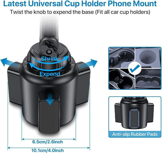 Miracase Handyhalterung Auto In Cup Holder Mit Verstellbarem Arm 360° Rotation