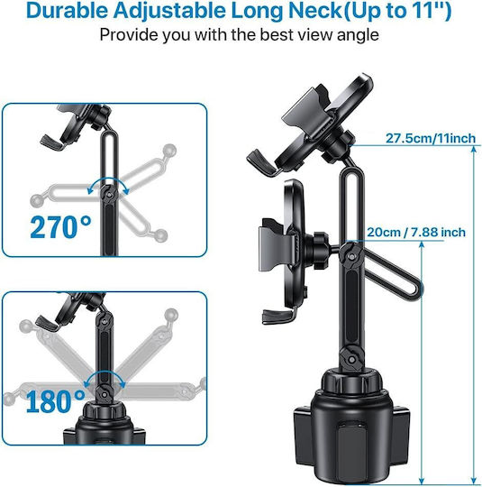Miracase Handyhalterung Auto In Cup Holder Mit Verstellbarem Arm 360° Rotation