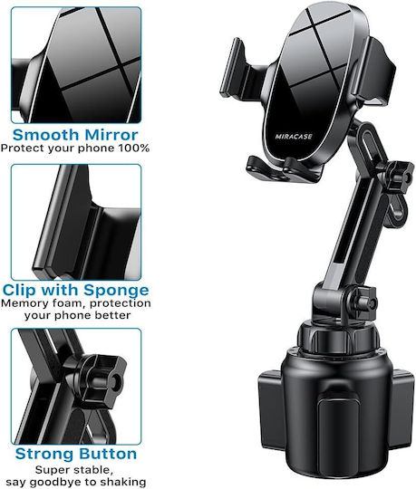 Miracase Handyhalterung Auto In Cup Holder Mit Verstellbarem Arm 360° Rotation